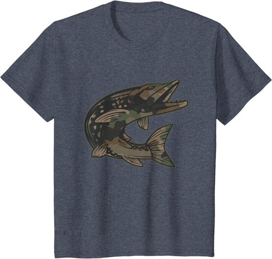 Hecht Raubfisch I Angler Fisch Fischen Geschenk T-Shirt