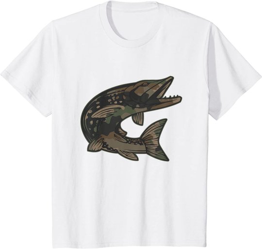 Hecht Raubfisch I Angler Fisch Fischen Geschenk T-Shirt