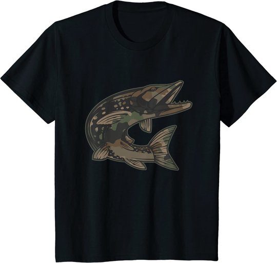 Hecht Raubfisch I Angler Fisch Fischen Geschenk T-Shirt