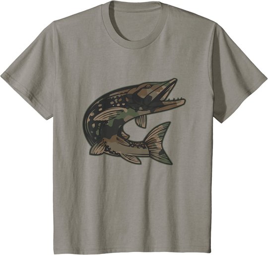 Hecht Raubfisch I Angler Fisch Fischen Geschenk T-Shirt