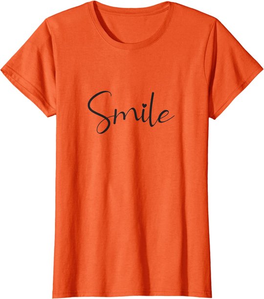 Smile Positive Inspiration Motivation Spruch Geschenk Lachen T-Shirt