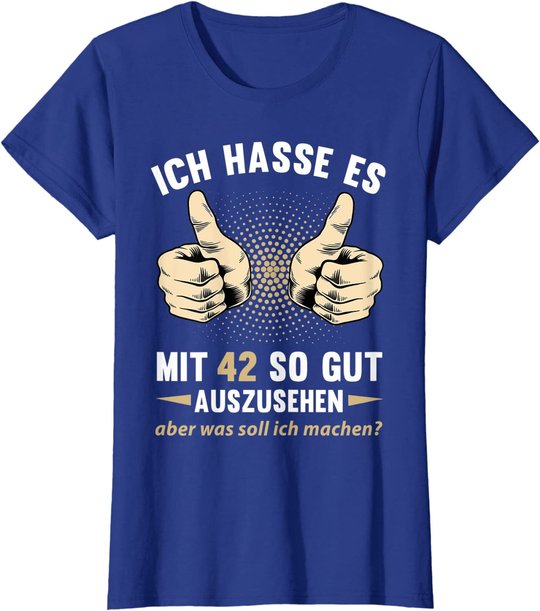 42. Geburtstag Mann Frau 42 Jahre Deko Spruch Party Geschenk T-Shirt