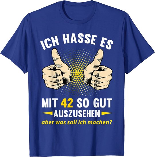 42. Geburtstag Mann Frau 42 Jahre Deko Spruch Party Geschenk T-Shirt