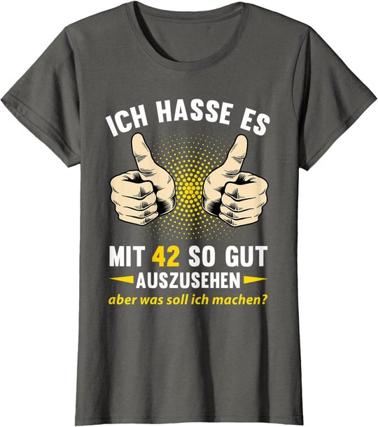 42. Geburtstag Mann Frau 42 Jahre Deko Spruch Party Geschenk T-Shirt