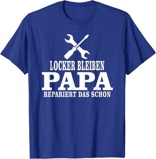Herren Vatertag Sprüche Bester Dad, Vater Geschenk, Papas Reperatur T-Shirt