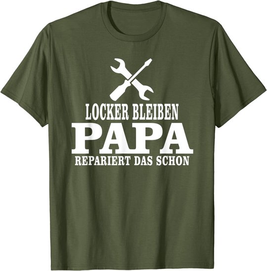 Herren Vatertag Sprüche Bester Dad, Vater Geschenk, Papas Reperatur T-Shirt