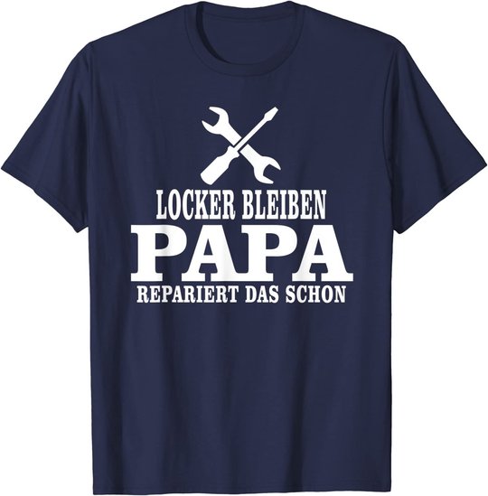 Herren Vatertag Sprüche Bester Dad, Vater Geschenk, Papas Reperatur T-Shirt