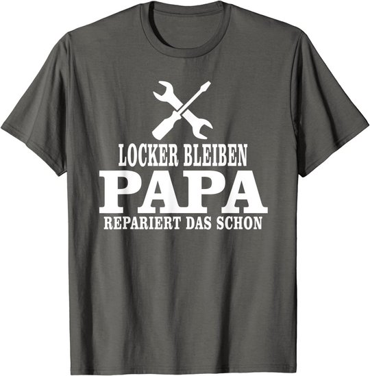 Herren Vatertag Sprüche Bester Dad, Vater Geschenk, Papas Reperatur T-Shirt