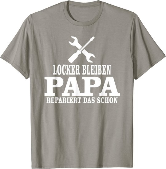 Herren Vatertag Sprüche Bester Dad, Vater Geschenk, Papas Reperatur T-Shirt
