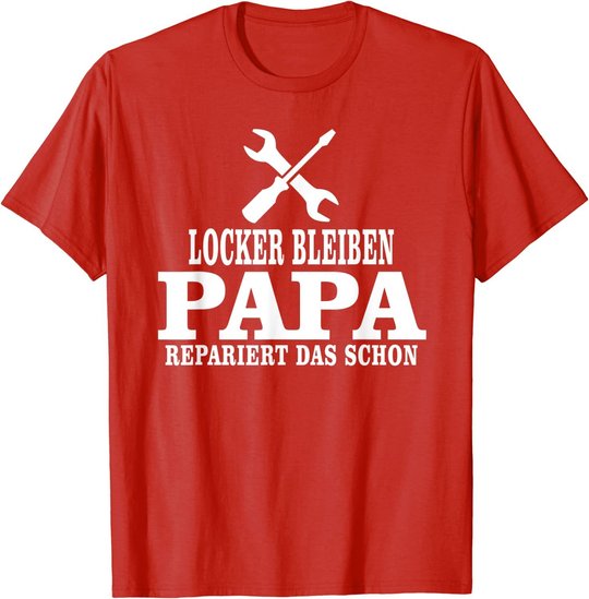 Herren Vatertag Sprüche Bester Dad, Vater Geschenk, Papas Reperatur T-Shirt