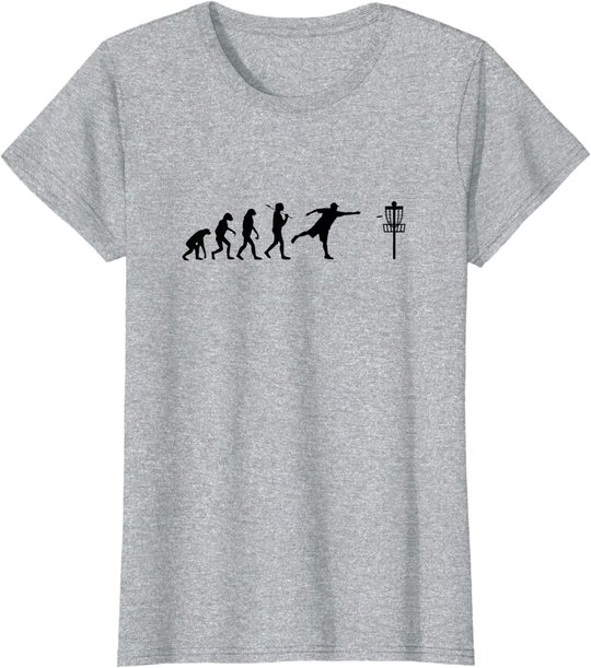 Disc Golf T-Shirt Evolution Discgolf Shirt Disc Golfer Shirt