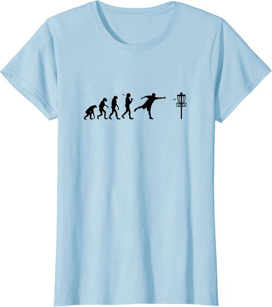 Disc Golf T-Shirt Evolution Discgolf Shirt Disc Golfer Shirt