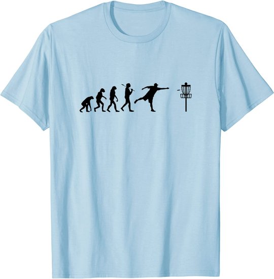Disc Golf T-Shirt Evolution Discgolf Shirt Disc Golfer Shirt