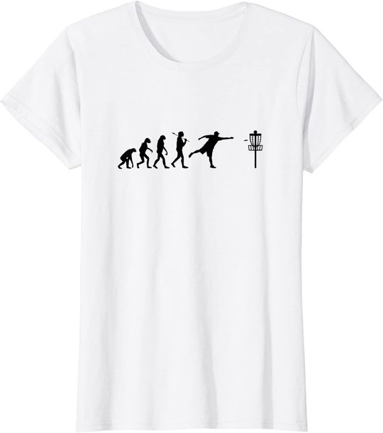 Disc Golf T-Shirt Evolution Discgolf Shirt Disc Golfer Shirt
