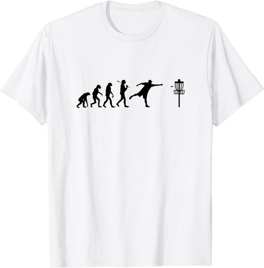 Disc Golf T-Shirt Evolution Discgolf Shirt Disc Golfer Shirt