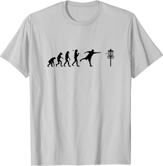 Disc Golf T-Shirt Evolution Discgolf Shirt Disc Golfer Shirt