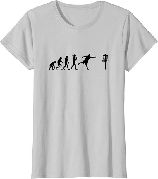 Disc Golf T-Shirt Evolution Discgolf Shirt Disc Golfer Shirt
