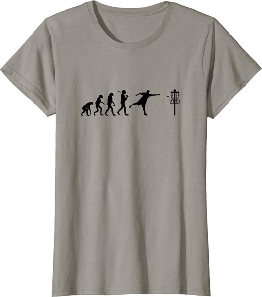 Disc Golf T-Shirt Evolution Discgolf Shirt Disc Golfer Shirt