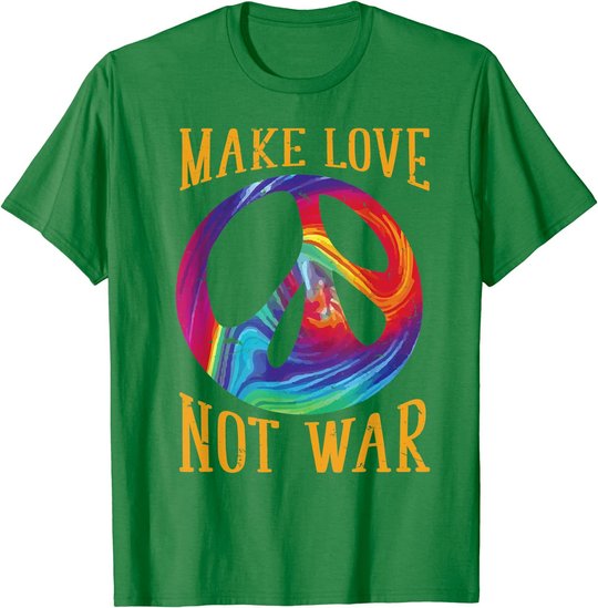 Make Love Not War - Peace Symbol Sign T-Shirt