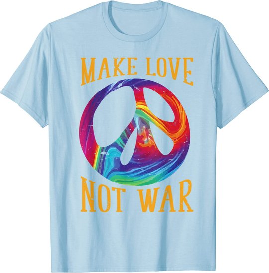 Make Love Not War - Peace Symbol Sign T-Shirt
