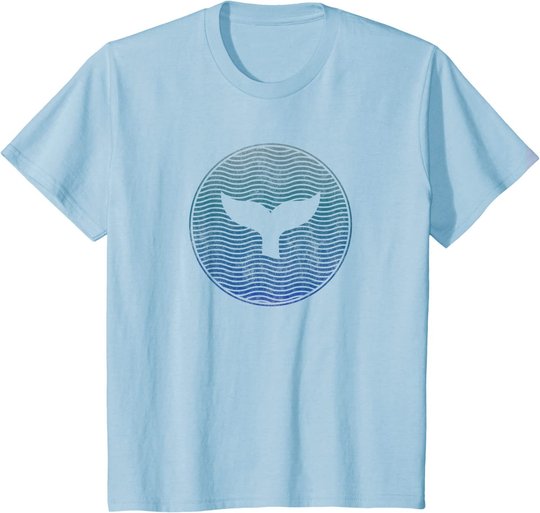Save The Whales Sea Animal Killer Wal Tail Ocean Orca Wave T-Shirt