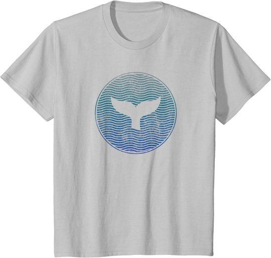 Save The Whales Sea Animal Killer Wal Tail Ocean Orca Wave T-Shirt
