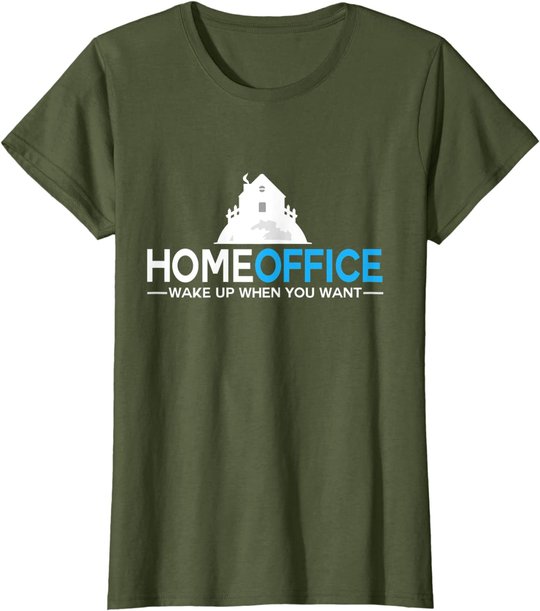 Homeoffice tshirt Büro Arbeit Job Heimarbeit Geschenk Beruf T-Shirt