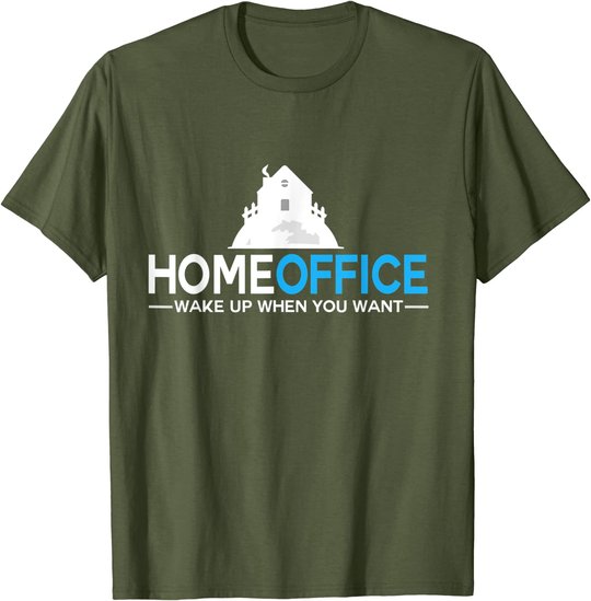 Homeoffice tshirt Büro Arbeit Job Heimarbeit Geschenk Beruf T-Shirt