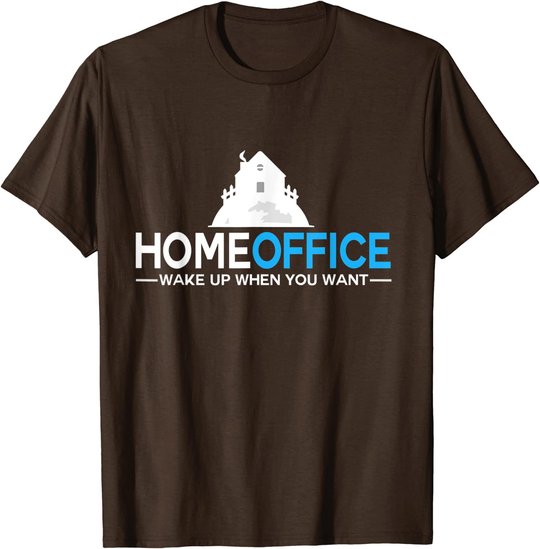 Homeoffice tshirt Büro Arbeit Job Heimarbeit Geschenk Beruf T-Shirt