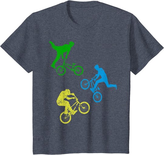 Kinder BMX Bike Fahrrad Jungen Downhill Stunts Dirt Biking BMX T-Shirt