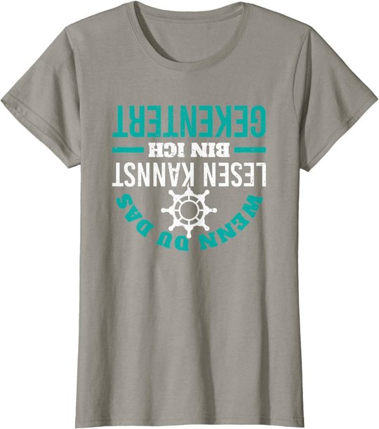 Kapitän Segeln Schifffahrt Kentern Skipper Spruch T-Shirt