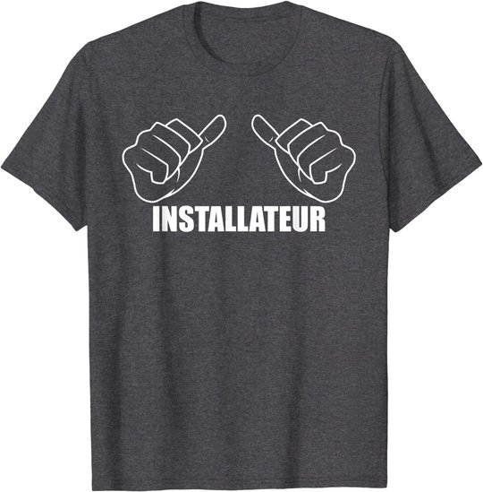 Herren Beruf Heizungsinstallateur Handwerker Spruch Installateur T-Shirt
