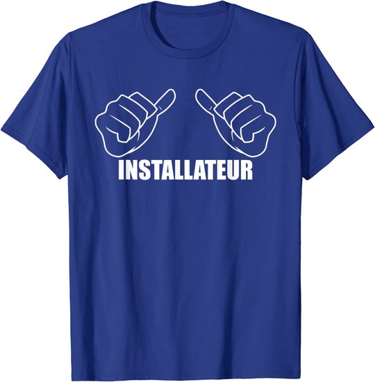 Herren Beruf Heizungsinstallateur Handwerker Spruch Installateur T-Shirt