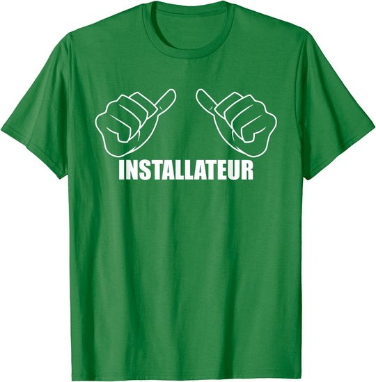 Herren Beruf Heizungsinstallateur Handwerker Spruch Installateur T-Shirt
