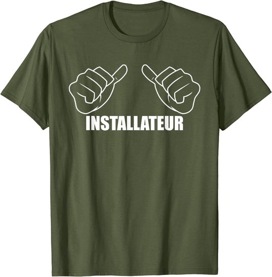 Herren Beruf Heizungsinstallateur Handwerker Spruch Installateur T-Shirt