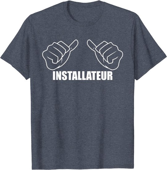 Herren Beruf Heizungsinstallateur Handwerker Spruch Installateur T-Shirt