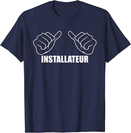 Herren Beruf Heizungsinstallateur Handwerker Spruch Installateur T-Shirt