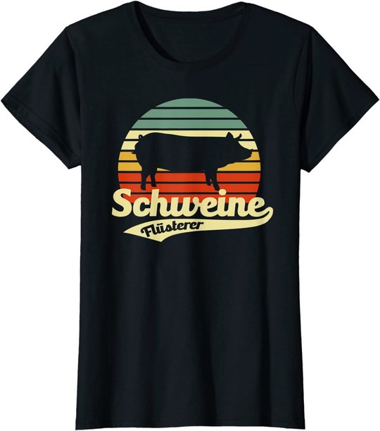 Bauernhof Tiere Landwirt mit Schweinen Schweine Flüsterer T-Shirt