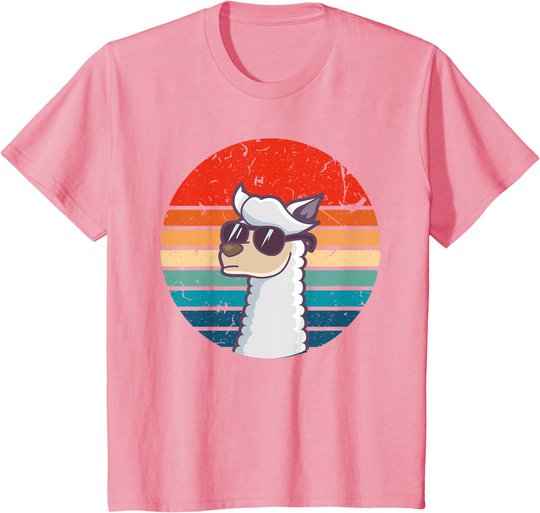 Lustiges Alpaka, Lama T-Shirt Geschenke: Vintage, Retro Tier T-Shirt