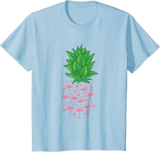 Ananas Flamingo Tropisch Hawaii Party Sommer Strand Geschenk T-Shirt