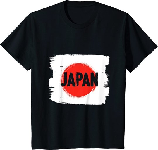 Japanische Flagge, japanische Kunst Samurai Kimono Anime Geisha Manga T-Shirt