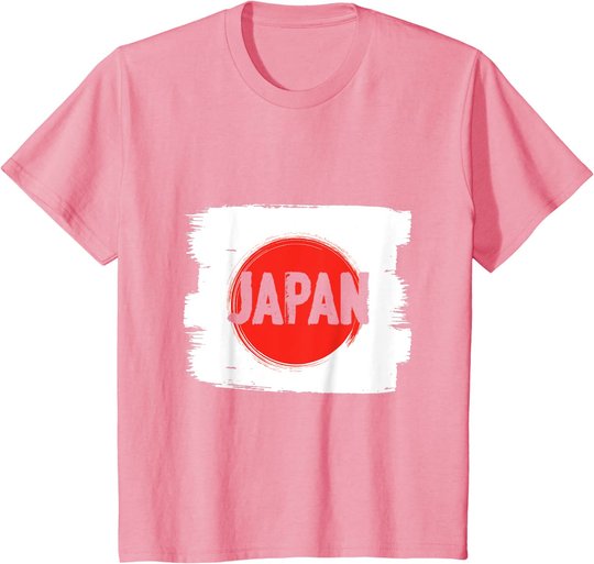 Japanische Flagge, japanische Kunst Samurai Kimono Anime Geisha Manga T-Shirt