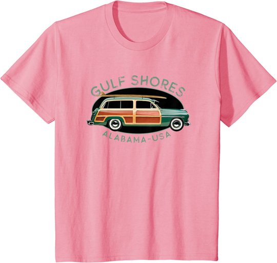 Gulf Shores Alabama Vintage-Surf-Design T-Shirt