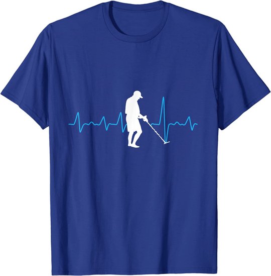 Herzschlag Metalldetektor Geschenk für Sondengänger T-Shirt