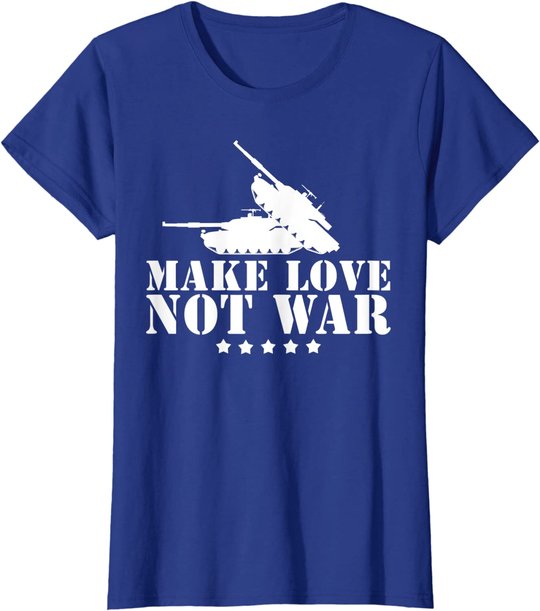 Make Love Not War I Weltfrieden Religion Glaube Kultur T-Shirt