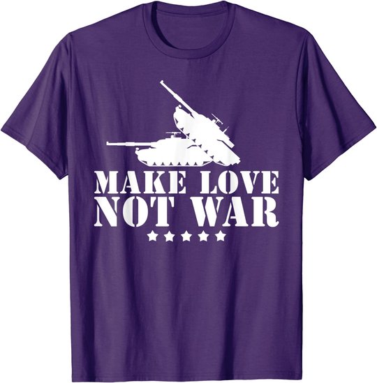 Make Love Not War I Weltfrieden Religion Glaube Kultur T-Shirt