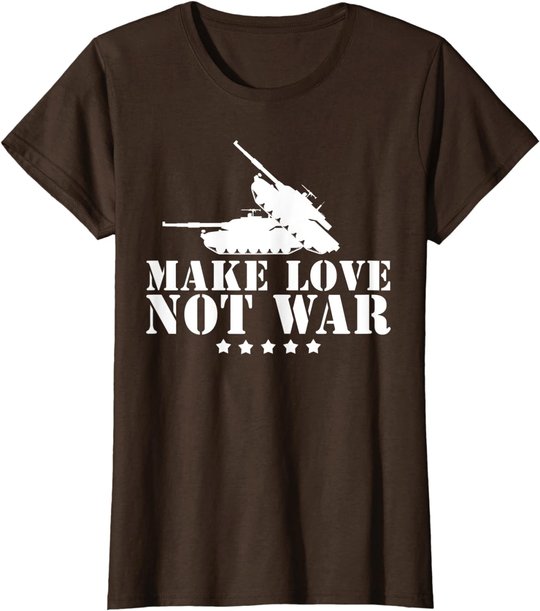 Make Love Not War I Weltfrieden Religion Glaube Kultur T-Shirt