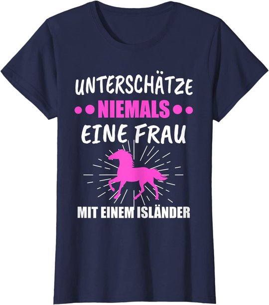 Damen Islandpferde Islandpferd Island Pferd Reitsport Geschenk T-Shirt