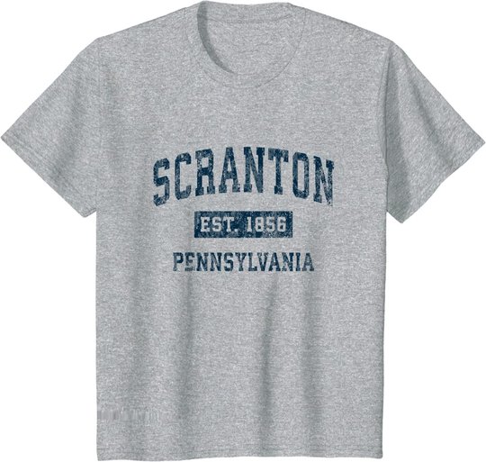 Scranton Pennsylvania PA Vintage-Sport-Design, Marineblau T-Shirt
