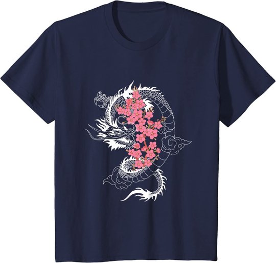 DRACHE Japanische Kirschblüte Kultur T-Shirt